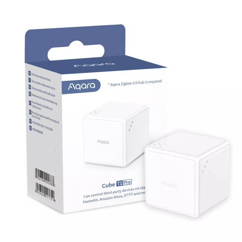 Išmanusis belaidis valdiklis, Aqara Cube T1 Pro (CTP-R01), belaidis, Zigbee