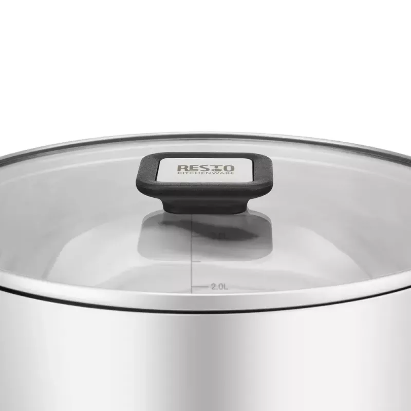 Resto Kitchenware Anser 4,4 L apvali juoda nerūdijančio plieno