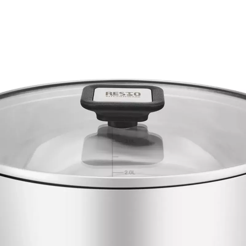 Resto Kitchenware Anser 4,4 L apvali juoda nerūdijančio plieno