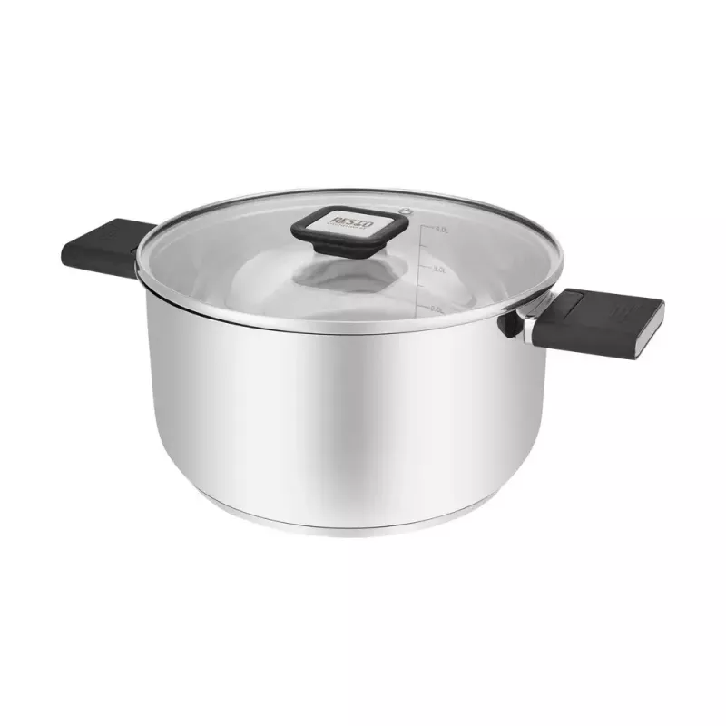 Resto Kitchenware Anser 4,4 L apvali juoda nerūdijančio plieno