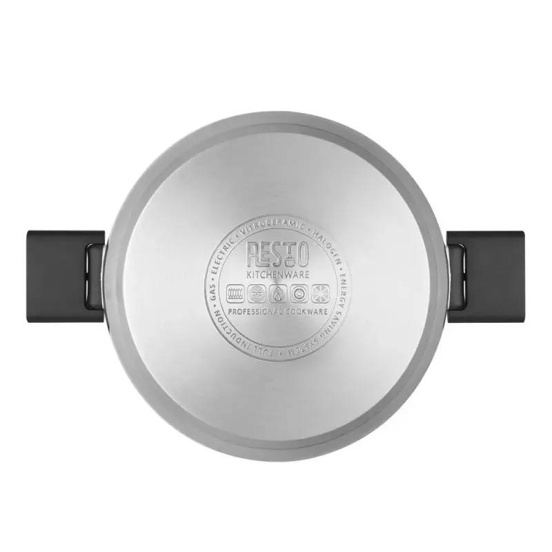Resto Kitchenware Anser 4,4 L apvali juoda nerūdijančio plieno