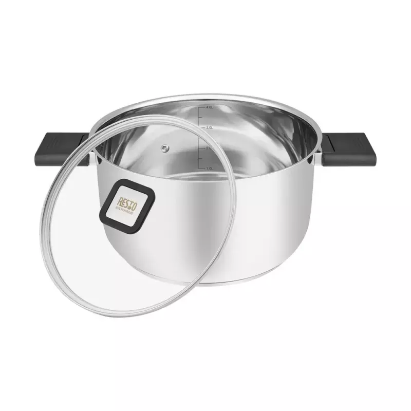Resto Kitchenware Anser 4,4 L apvali juoda nerūdijančio plieno
