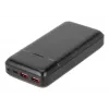 Nešiojama išorinė baterija Rivacase VA2102, ličio polimero, 20000 mAh, Quick Charge 3.0, 2×USB-A + 1×USB-C, 22,5 W, juoda