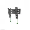 Neomounts NM-W125Juoda TV laikiklis sienai 10-40 colių - pakreipiamas, 101,6 cm (40 colių), 75 x 75 mm, 200 x 200 mm, 0 - 15°, plienas, juodas