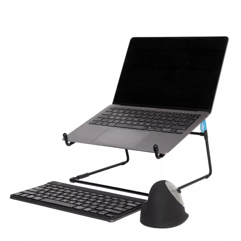 R-Go Tools nešiojamojo kompiuterio stovas R-Go Steel Office, tinka 10-22 colių, juodas