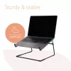 R-Go Tools nešiojamojo kompiuterio stovas R-Go Steel Office, tinka 10-22 colių, juodas