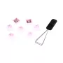 HyperX Full key Set Keycaps - PBT (Pink), klaviatūros dangtelis, termoplastinis poliesteris (PBT), 145 mm, 129 mm, 246 g, rausva