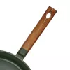 Universali keptuvė RESTO Resto Kitchenware Sadr apvali 28 cm juoda ir medžio spalvos, skersmuo 28 cm, plotis 288 mm, gylis 495 mm, pakuotė 1, be PFOA/kadmio/švino