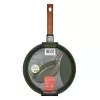 Universali keptuvė RESTO Resto Kitchenware Sadr apvali 28 cm juoda ir medžio spalvos, skersmuo 28 cm, plotis 288 mm, gylis 495 mm, pakuotė 1, be PFOA/kadmio/švino