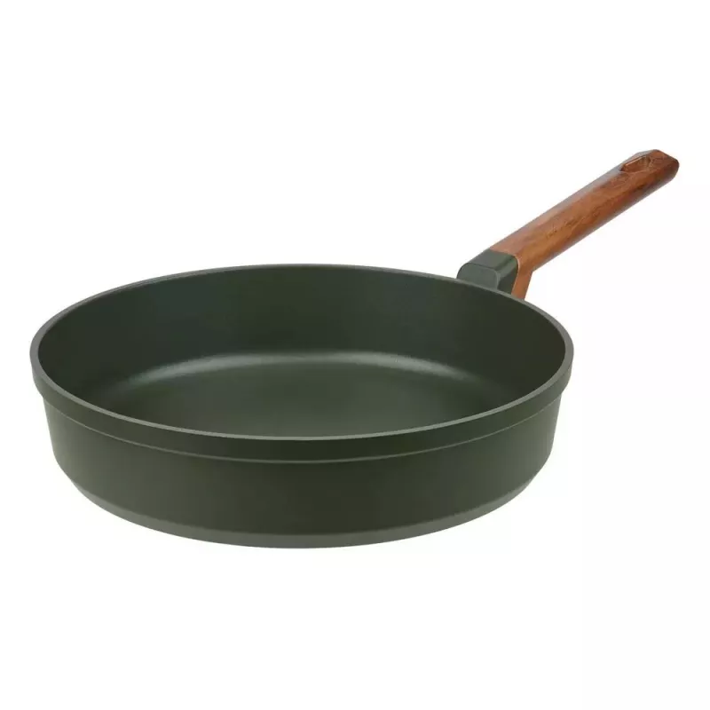 Universali keptuvė RESTO Resto Kitchenware Sadr apvali 28 cm juoda ir medžio spalvos, skersmuo 28 cm, plotis 288 mm, gylis 495 mm, pakuotė 1, be PFOA/kadmio/švino