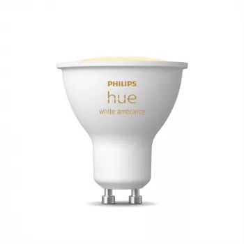 Philips Hue White ambiance GU10 – išmanusis prožektorius, Išmanioji lemputė, Bluetooth/Zigbee, Balta, LED, GU10, GU10