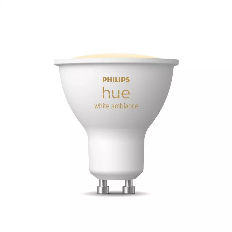 Philips Hue White ambiance GU10 – išmanusis prožektorius, Išmanioji lemputė, Bluetooth/Zigbee, Balta, LED, GU10, GU10
