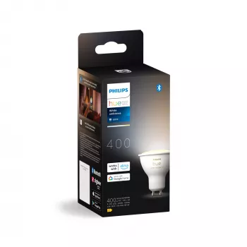 Philips Hue White ambiance GU10 – išmanusis prožektorius, Išmanioji lemputė, Bluetooth/Zigbee, Balta, LED, GU10, GU10