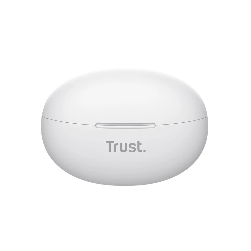 Trust Yavi ausinės, tikras belaidis stereofoninis (TWS), į ausis įdedamos, pokalbiams / muzikai, USB Type-C, Bluetooth, baltos