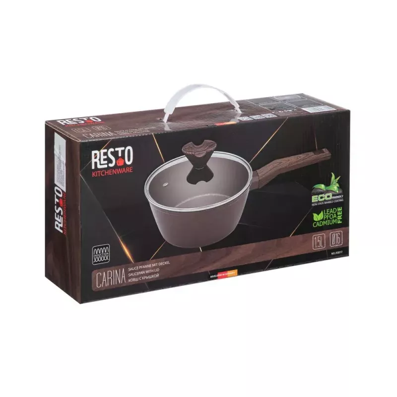 Puodas Resto Kitchenware 93017 1,5 L apvalus tamsiai rudas