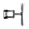 Sieninis TV laikiklis Gembird WM-80ST-02 — fiksuotas/palenkiamas, 37 col.–80 col., VESA iki 600x400, 60 kg, juodas