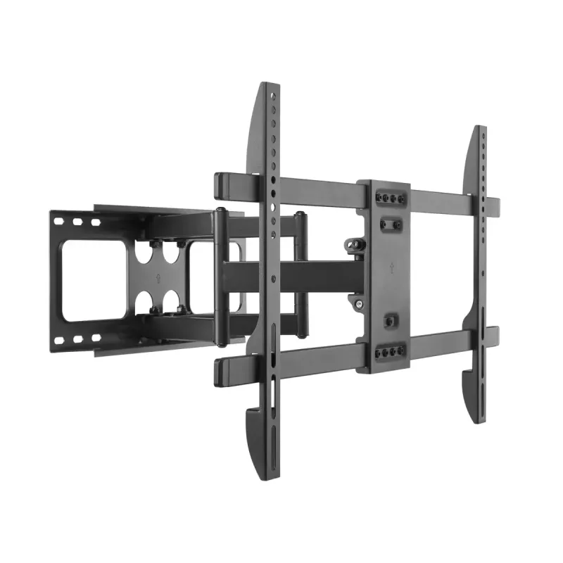Sieninis TV laikiklis Gembird WM-80ST-02 — fiksuotas/palenkiamas, 37 col.–80 col., VESA iki 600x400, 60 kg, juodas
