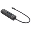 USB šakotuvas Lindy USB 3.2 Type C šakotuvas ir gigabitinis eterneto keitiklis
