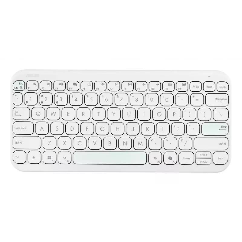 Klaviatūra ASUS Marshmallow KW100 belaidė Bluetooth QWERTY smėlio spalvos
