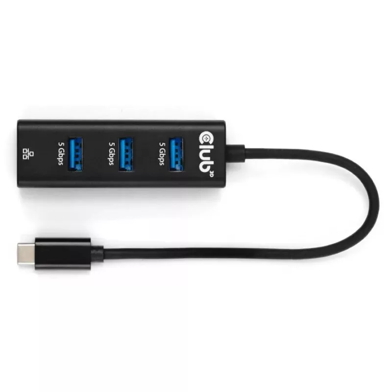 CLUB3D CSV-1549 sąsajos šakotuvas USB Type-C 5000 Mbit/s Juoda