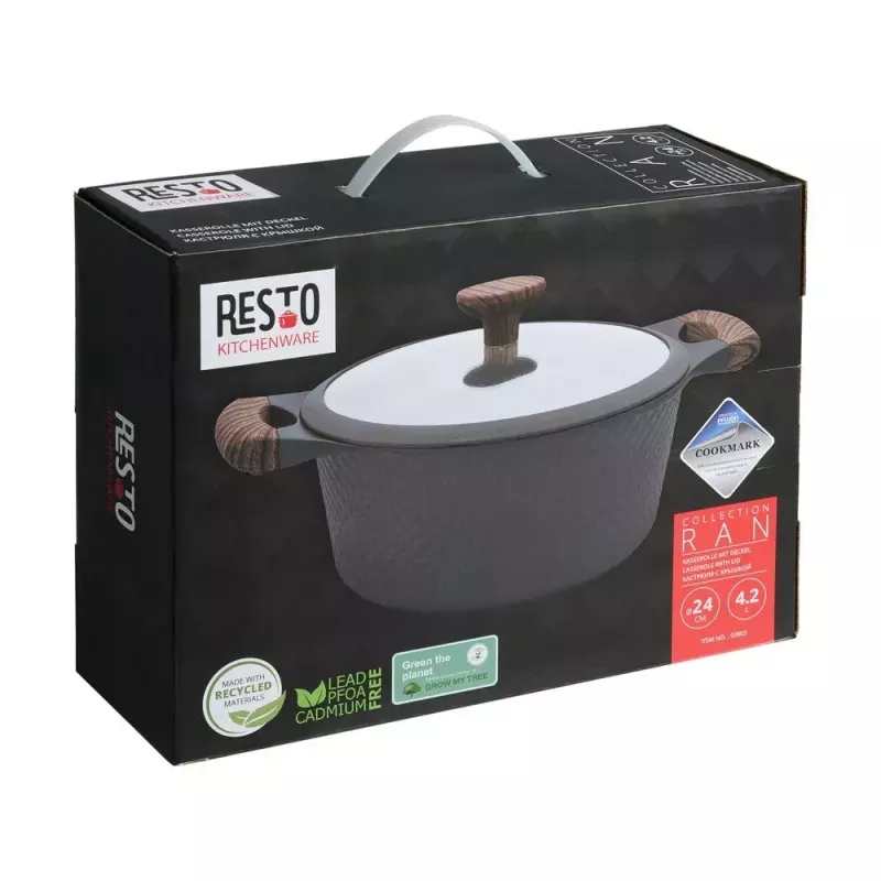 Resto Kitchenware Ran 4,2 L apvalus smėlio spalvos medžio