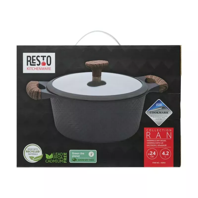 Resto Kitchenware Ran 4,2 L apvalus smėlio spalvos medžio