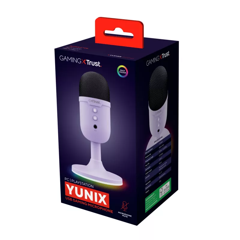 Trust GXT 234P Yunix Purple Stalo mikrofonas