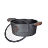 Resto Kitchenware Capella 4.6 L apvalus juodas medis