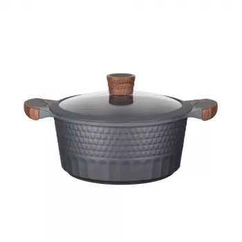 Resto Kitchenware Capella 4.6 L apvalus juodas medis