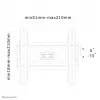 Neomounts LED-W220 TV laikiklis sienai 22-40 colių - pakreipiamas, 101,6 cm (40 colių), 100 x 100 mm, 200 x 200 mm, 0 - 10°, Plienas, Juoda