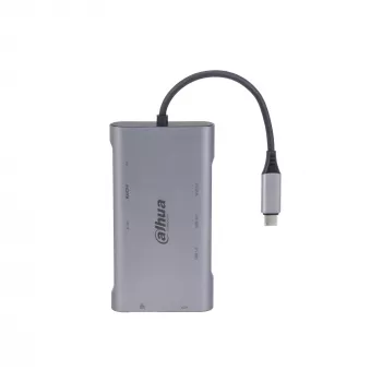 Dahua Technology 9 viename USB 3.1 Type-C į USB 3.0 + HDMI + RJ45 + VGA + SD/TF + PD prijungimo stotelė