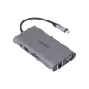 Dahua Technology 9 viename USB 3.1 Type-C į USB 3.0 + HDMI + RJ45 + VGA + SD/TF + PD prijungimo stotelė