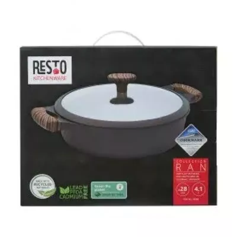Multi Puodas Resto Kitchenware 93906 Juodas Aliuminis 4,1 l 28 cm