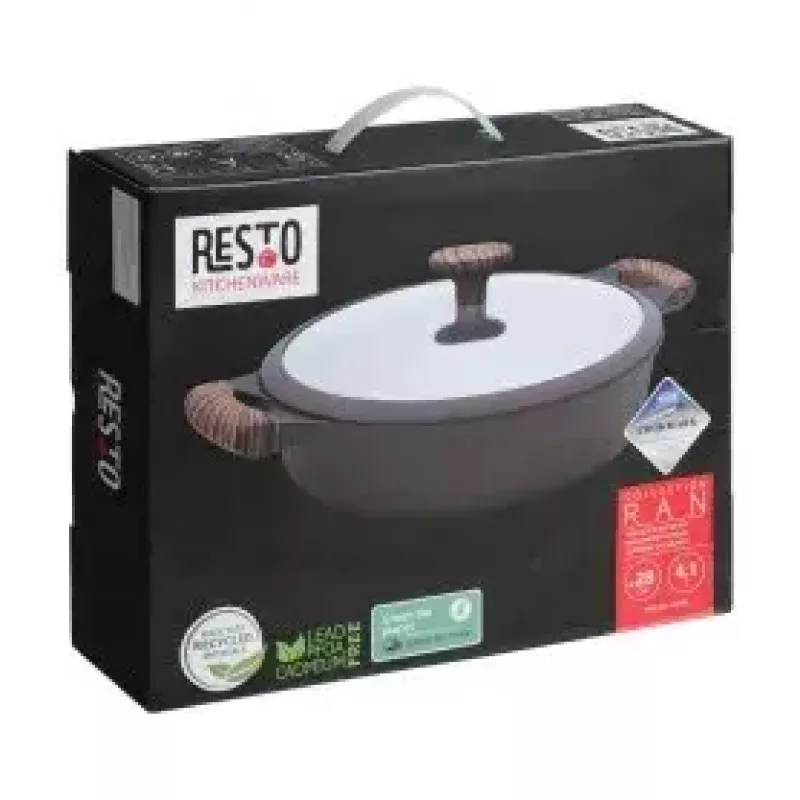 Multi Puodas Resto Kitchenware 93906 Juodas Aliuminis 4,1 l 28 cm