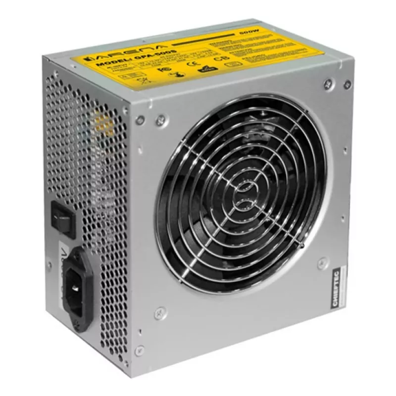 Maitinimo blokas CHIEFTEC GPA-700s 700 W 20+4 kontaktų ATX PS/2 sidabrinis 120 mm ventiliatorius