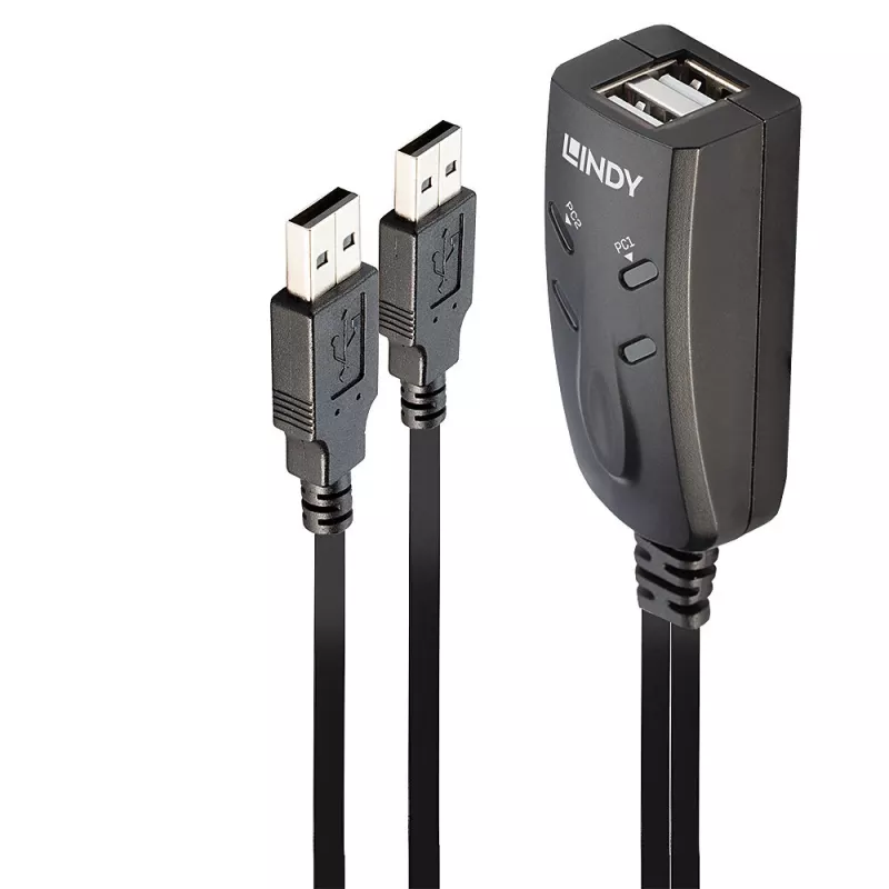 Lindy 2 prievadų USB KM perjungiklis