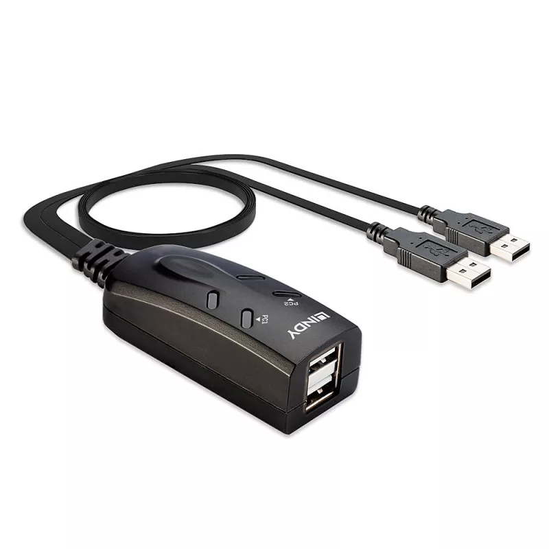 Lindy 2 prievadų USB KM perjungiklis