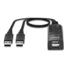 Lindy 2 prievadų USB KM perjungiklis