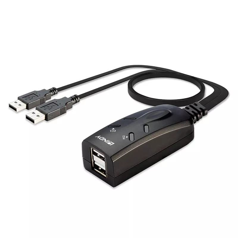 Lindy 2 prievadų USB KM perjungiklis