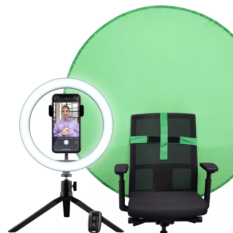 LED apšvietimo žiedas Trust Maku+ Juoda Green 24881