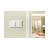 AQARA Light Switch H2 EU (2 mygtukai, 1 kanalas) (WS-K07D) - Zigbee ir Thread sieninis jungiklis su relė