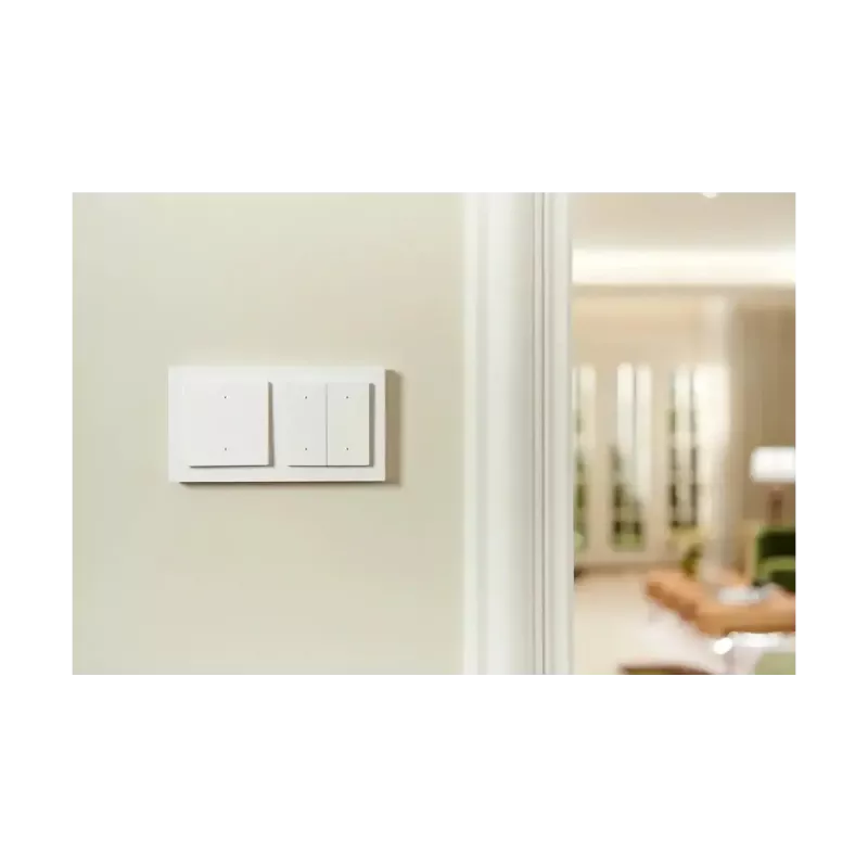 AQARA Light Switch H2 EU (2 mygtukai, 1 kanalas) (WS-K07D) - Zigbee ir Thread sieninis jungiklis su relė