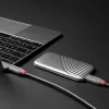 Lindy 1,5 m USB 4 240 W Type C laidas, Anthra Line