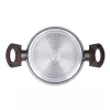 Resto Kitchenware Carina 2,5 L apvalus Bordo spalvos puodas