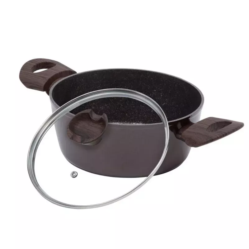 Resto Kitchenware Carina 2,5 L apvalus Bordo spalvos puodas