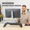Fellowes kompiuterio monitoriaus stovas su 3 aukščio reguliavimais - Hana LT monitoriaus pakėlimo stovas - ergonomiškas reguliuojamas monitoriaus stovas kompiuteriams - maks. svoris 22,6 kg - juoda