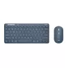 Trust Lyra klaviatūra su pele, biurui, RF belaidė + Bluetooth, QWERTY US English, mėlyna