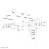 Neomounts FL40-450BL11 TV stulpo laikiklis 17-32 col. - skers. 28-60 mm - pilno judesio