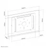 Neomounts sieninis planšetės laikiklis WL15-660WH1 maks. ekrano dydis 32,8 cm