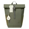 Keliautojų kuprinė Rivacase Eden alyvuogių PU oda poliesteris rPET 250x160x430mm